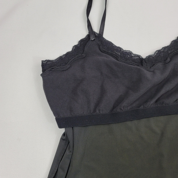 Velvet And Lace Spaghetti Strap Top Sz L By Coldwater Creek - Picture 12 of 16